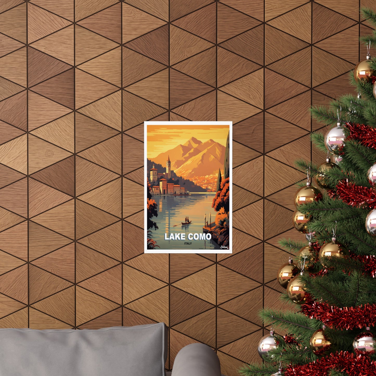 Lake Como | Italy | Travel Poster | Modern Wall Art