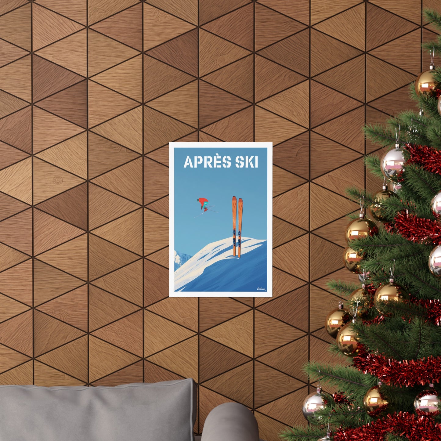 Apres-Ski | France | Travel Poster | Modern Wall Art