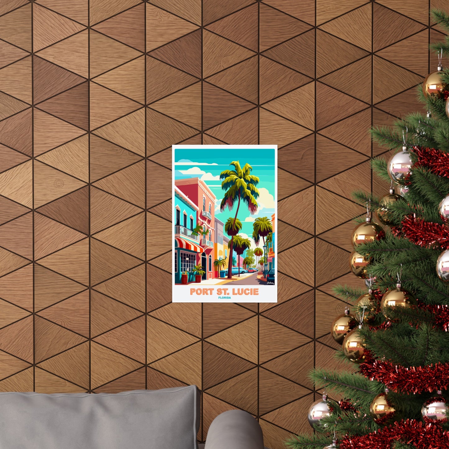 Port St Lucie | Florida | Embrace the Van Life | Travel Poster | Modern Wall Art