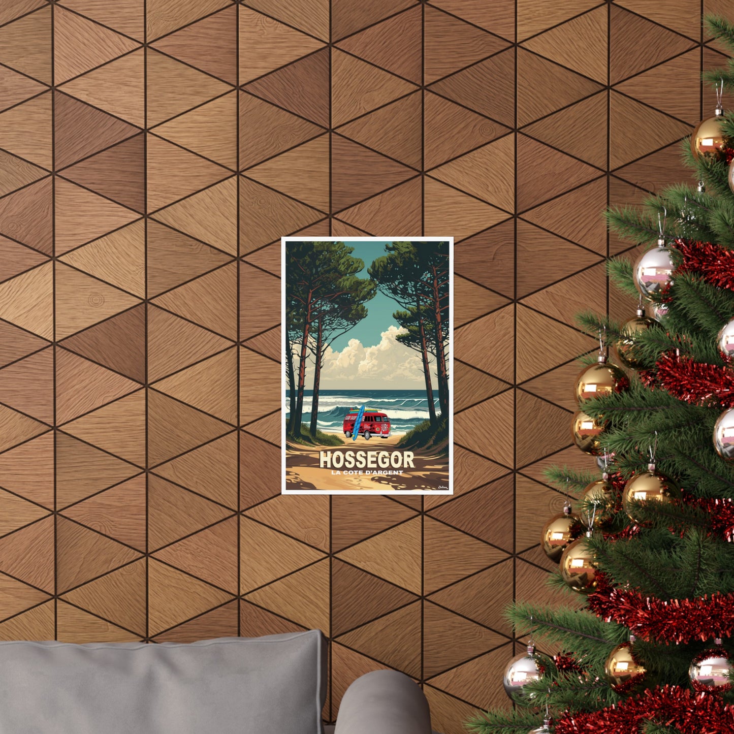 Hossegor | La Cote d'Argent | France | Travel Poster | Modern Wall Art