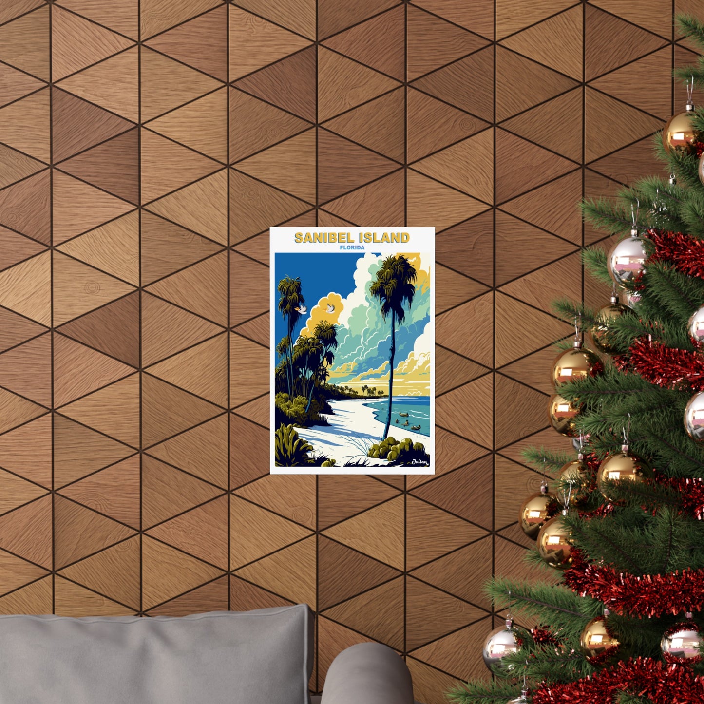 Sanibel Island | Florida | Travel Poster | Modern Wall Art