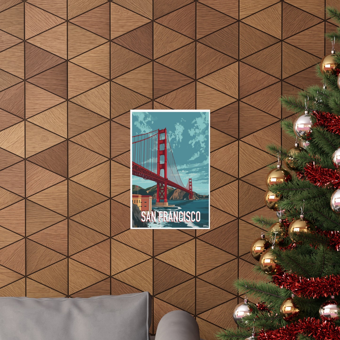 San Francisco | Golden Gate Bridge | Travel Poster | Modern Wall Art