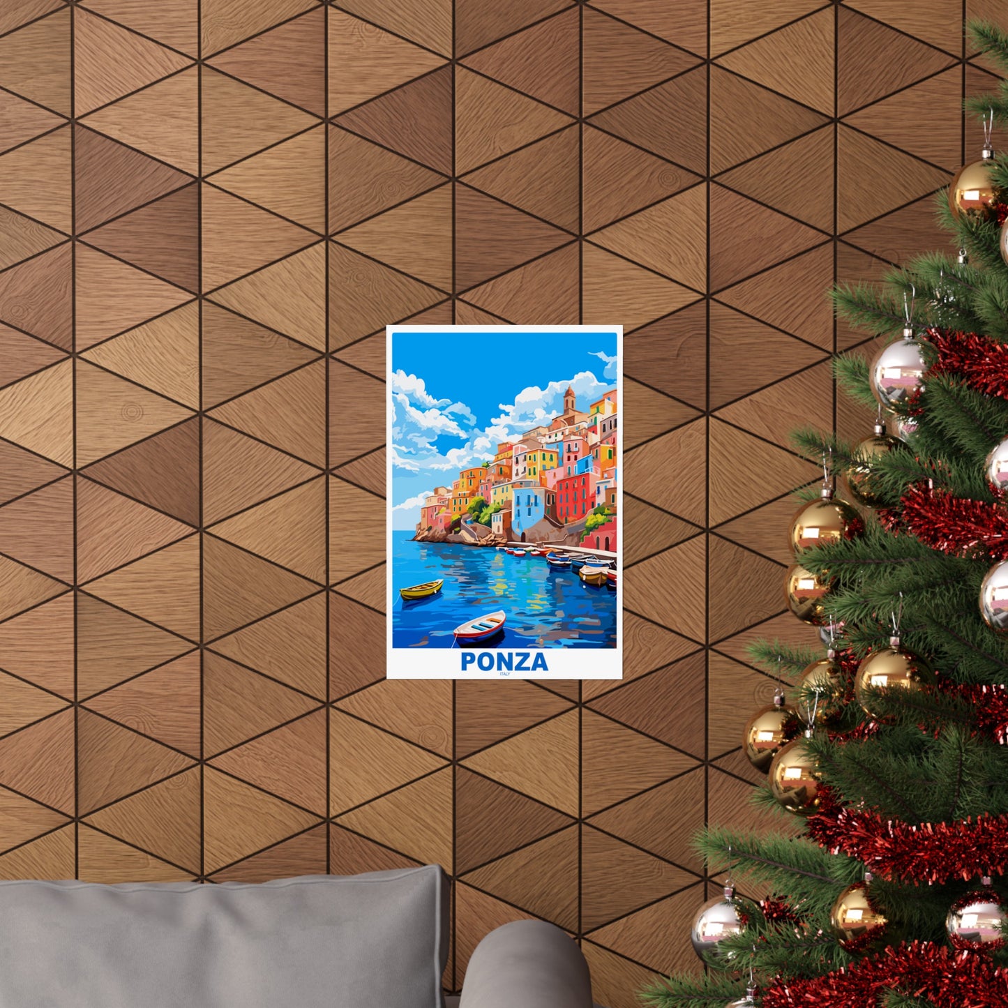 Ponza | Italy | Travel Poster | Modern Wall Art