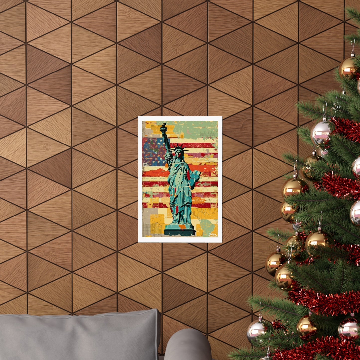 Statue of Liberty | United States | Travel Poster | Modern Wall Art