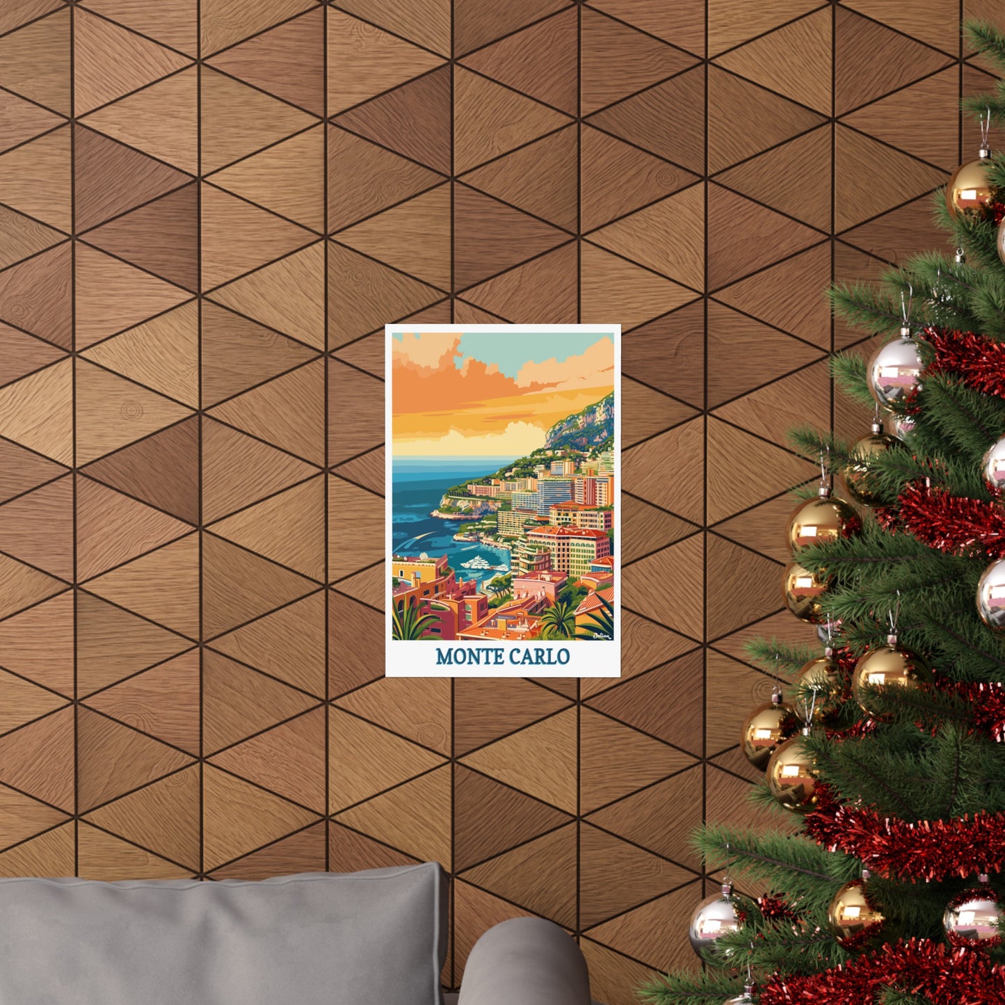 Monte Carlo | Travel Poster | Modern Wall Art