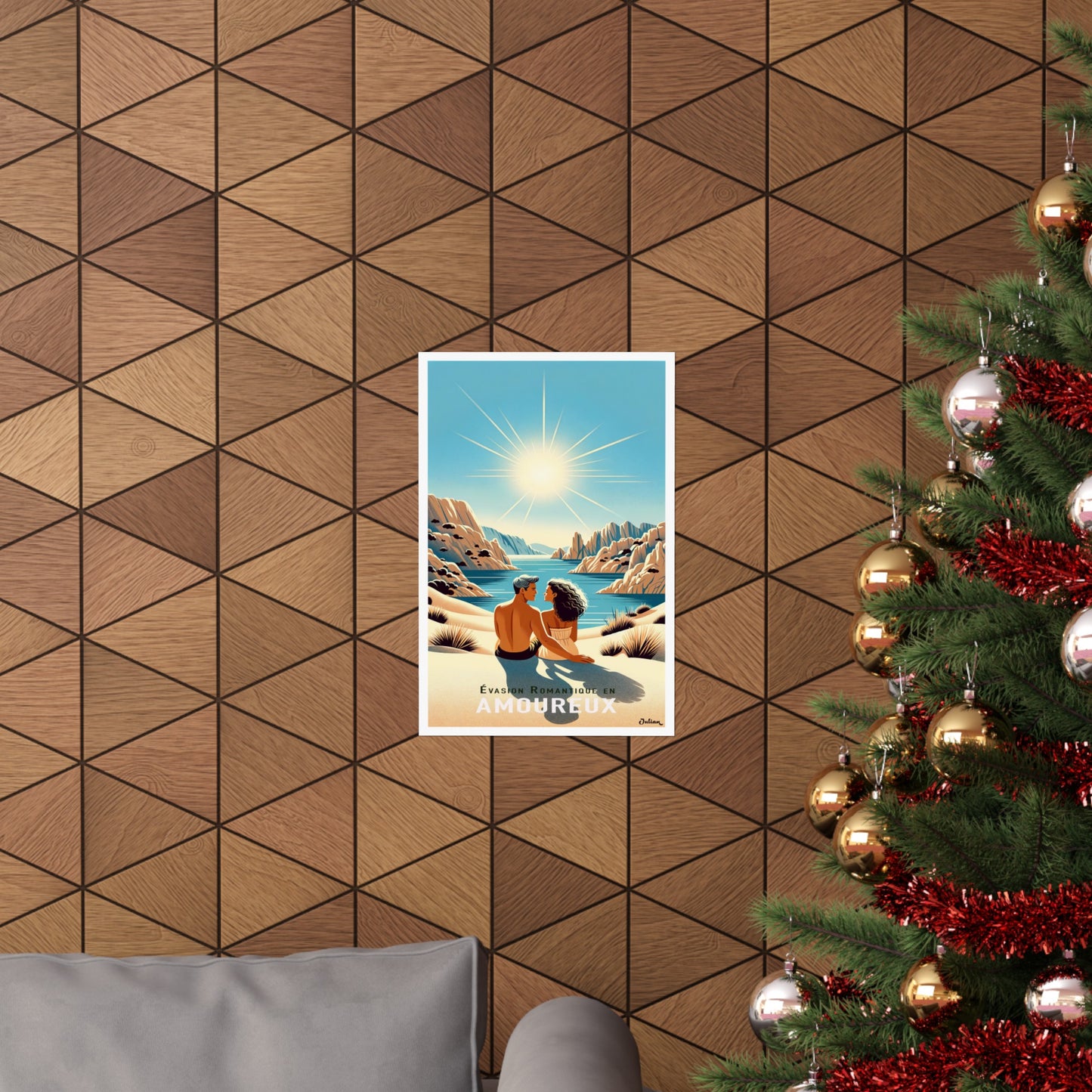 Lovers | Florida | Travel Poster | Modern Wall Art