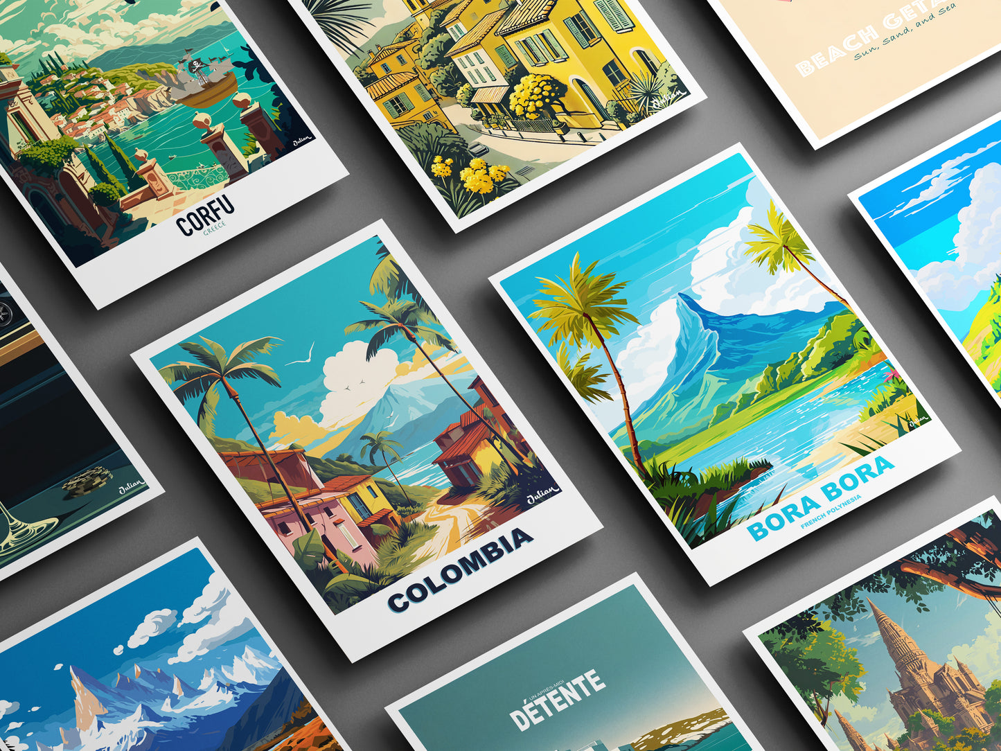 Après-midi détente - Matte Vertical Posters, World Art Print, Decor, Wall Art, Home Decor, Poster Gift