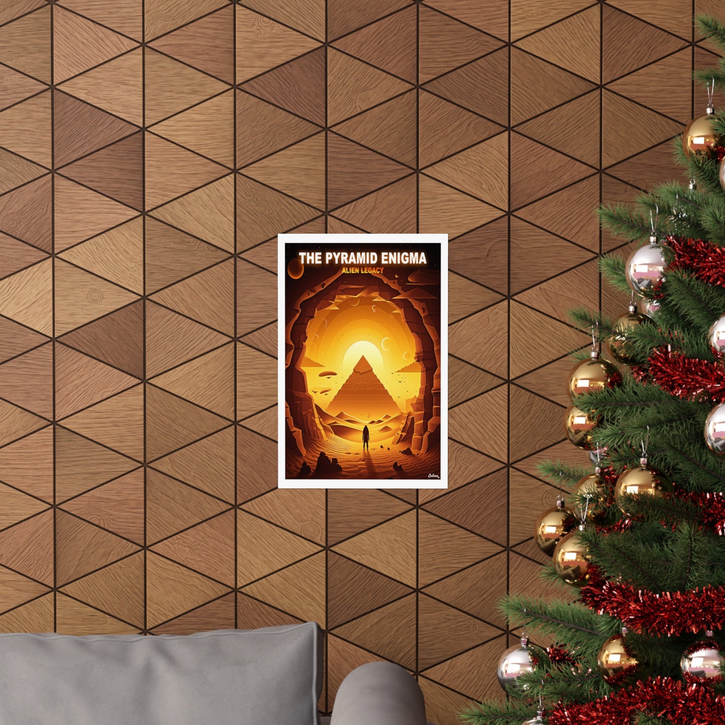 The Pyramid Enigma | Alien Legacy | Modern Wall Art