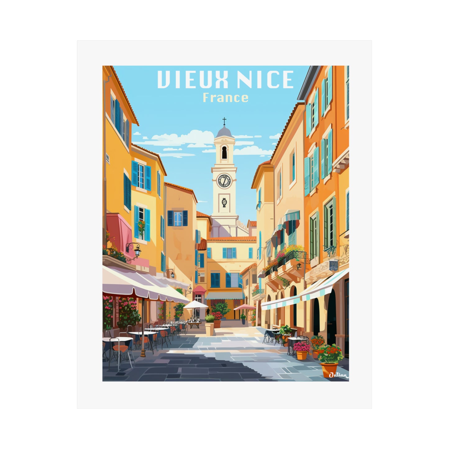 Vieux Nice France Retro