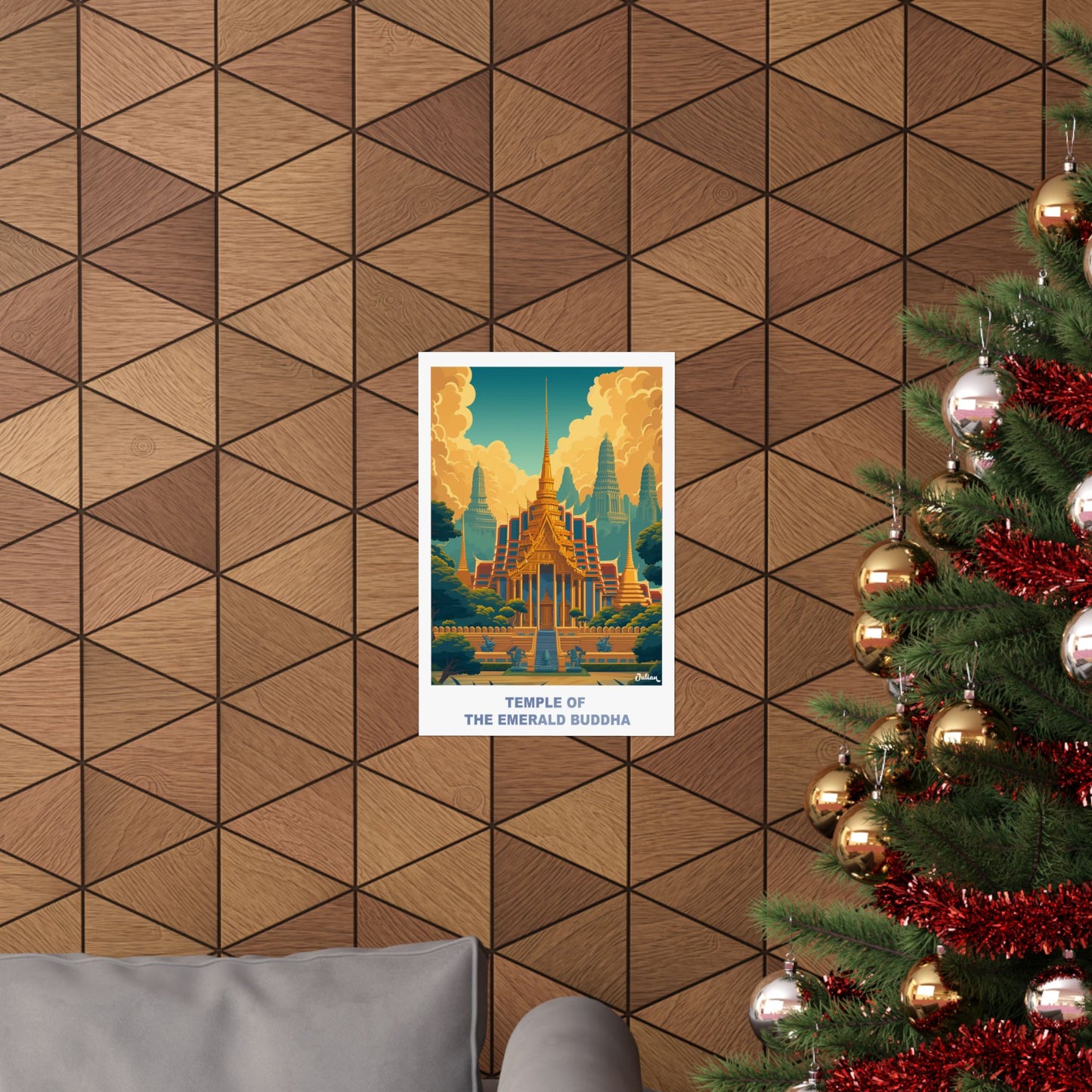 Copy of Copy of Copy of Temple of the Emerald Buddha | Travel Poster | Modern Wall Art