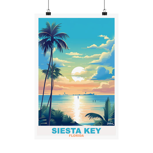 Siesta Key - Florida | United States | Travel Poster | Modern Wall Art