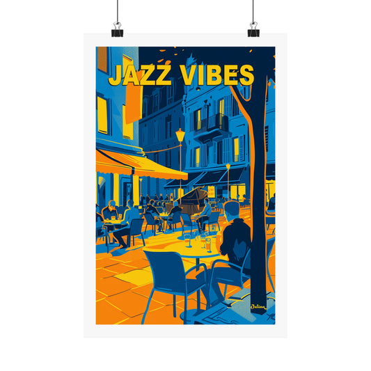 Jazz Vibes | France | Travel Poster | Modern Wall Art