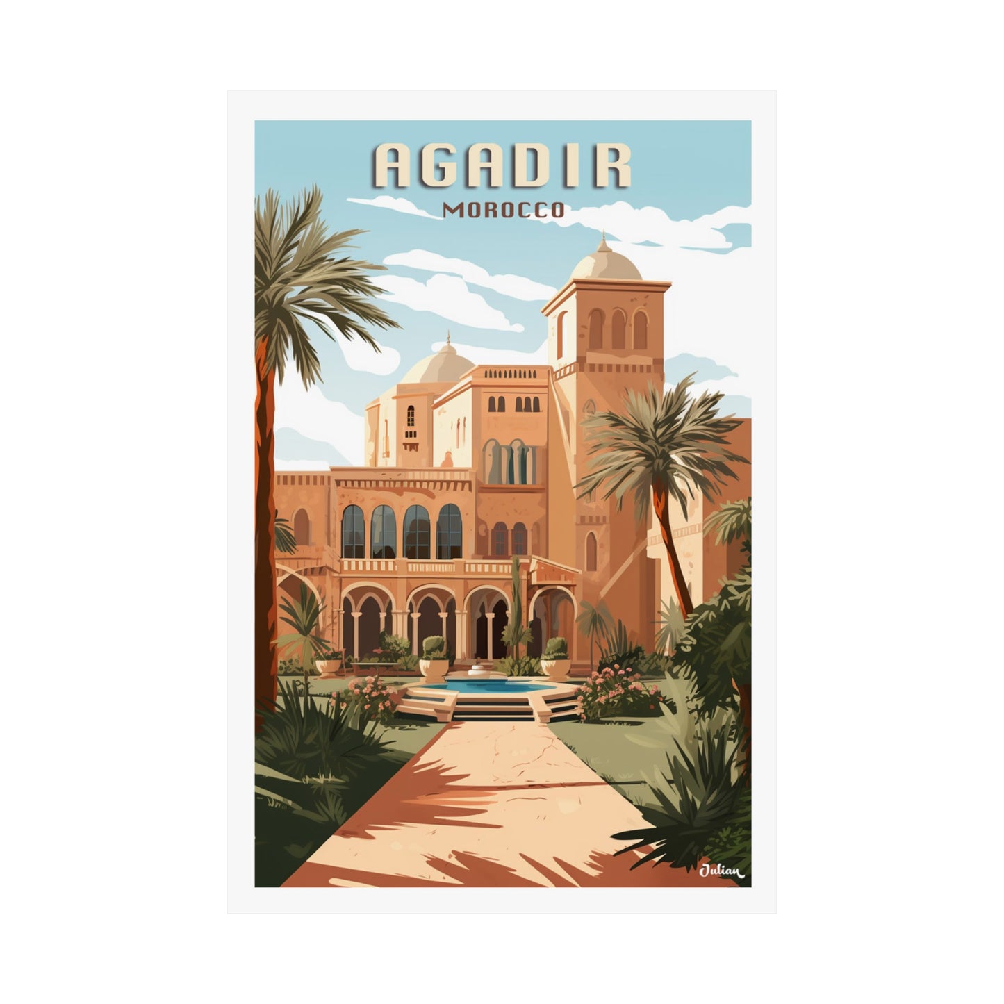 Agadir | Morocco | Travel Poster | Modern Wall Art