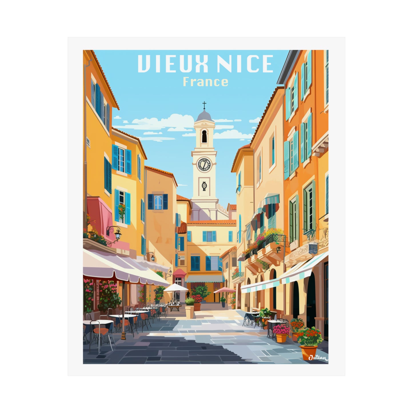 Vieux Nice France Retro