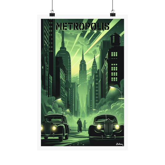 Metropolis | Travel Poster | Modern Wall Art