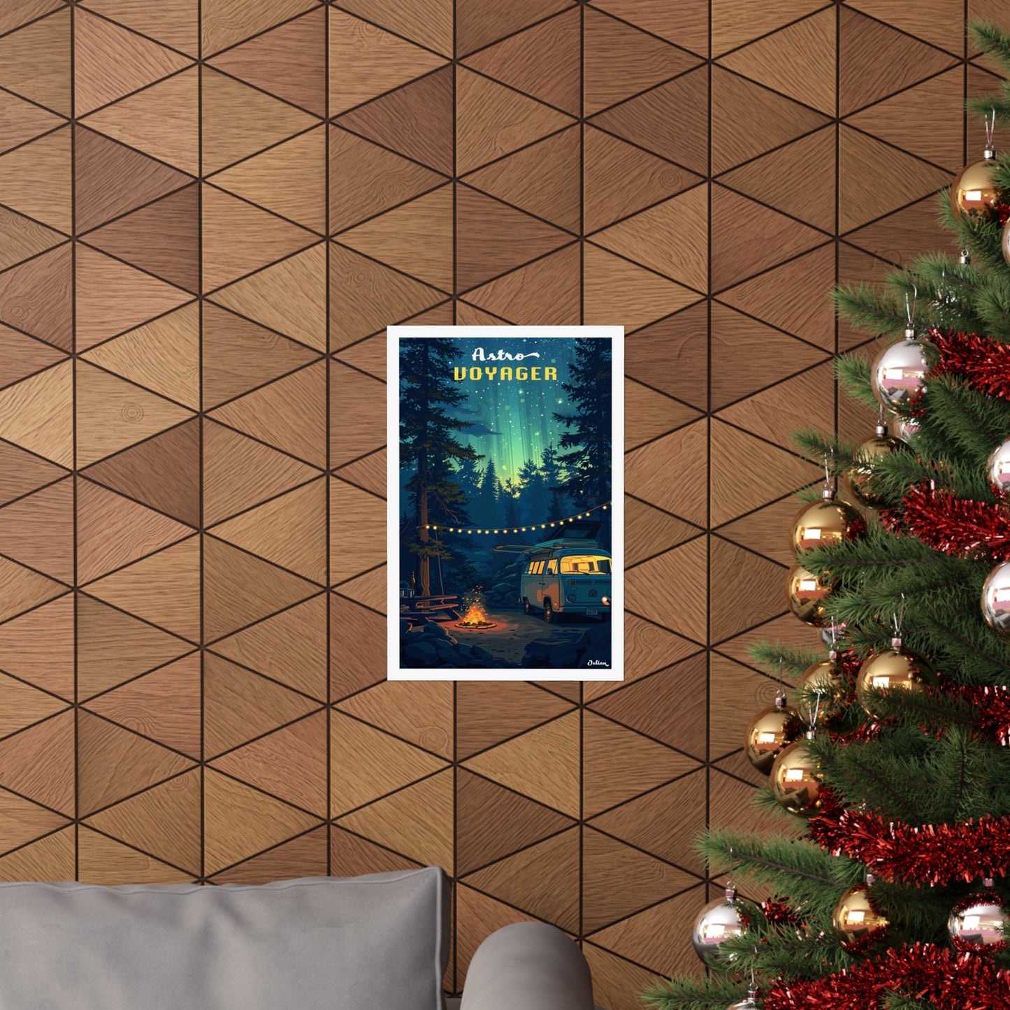 Astro Voyager | United States | Travel Poster | Modern Wall Art