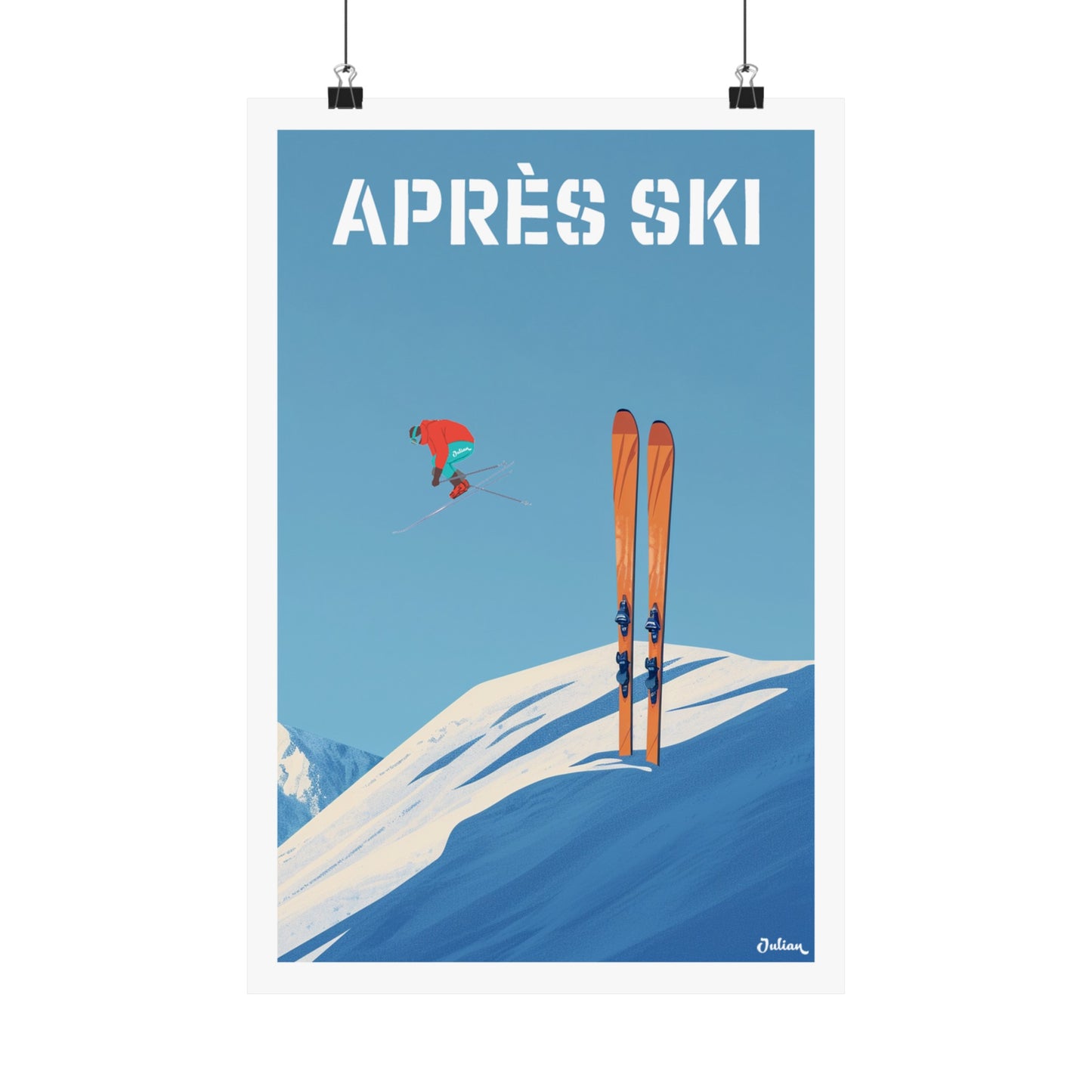 Apres-Ski | France | Travel Poster | Modern Wall Art