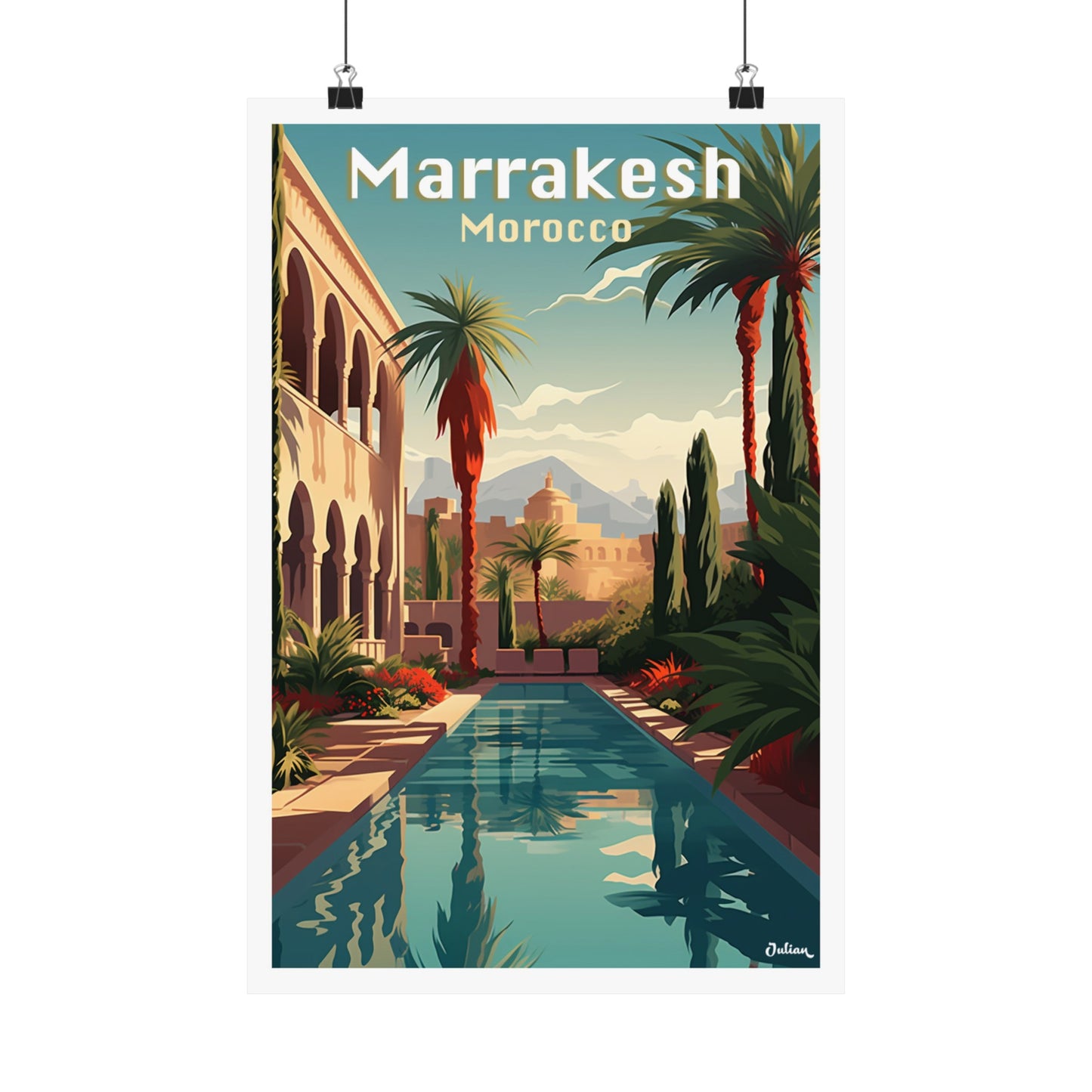 Marrakesh | Morocco | Travel Poster | Modern Wall Art