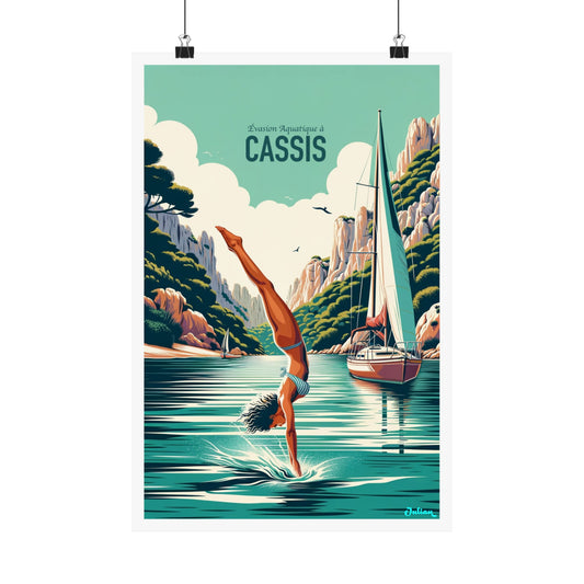 Cassis | France | Travel Poster | Modern Wall Art