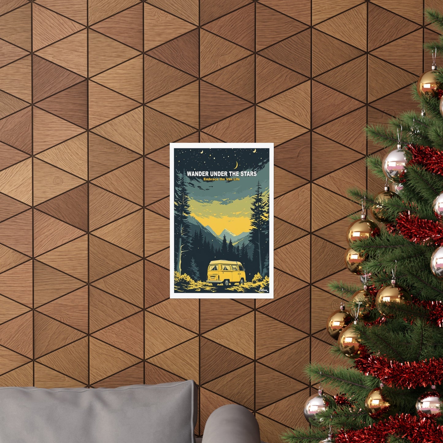Wander Under the Stars | Embrace the Van Life | Travel Poster | Modern Wall Art
