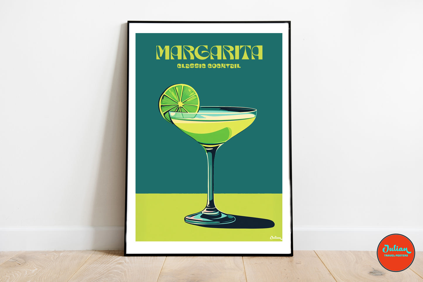 Margarita Cocktail Poster Print, Mediterranean Wall Decor