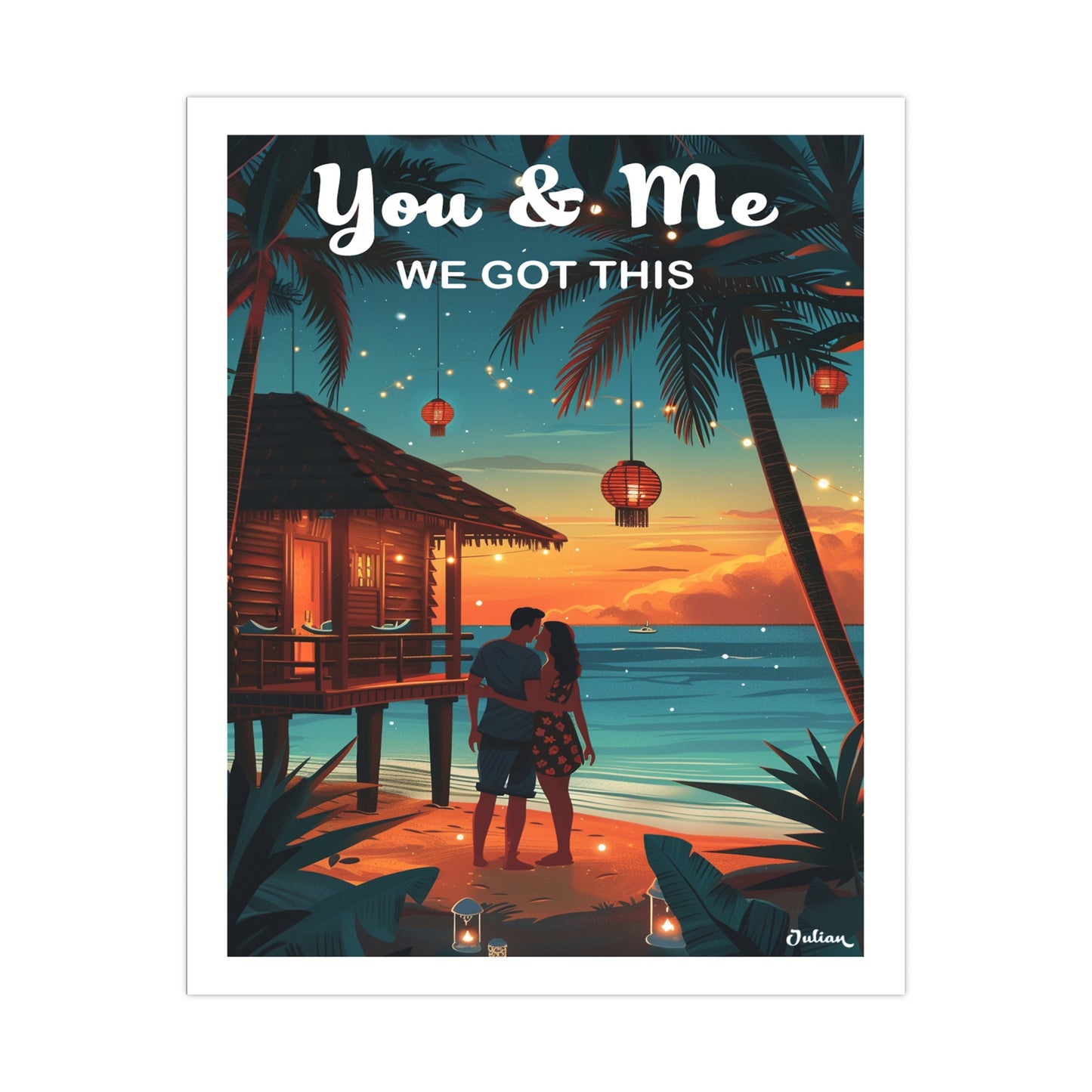 You and Me Travel Poster