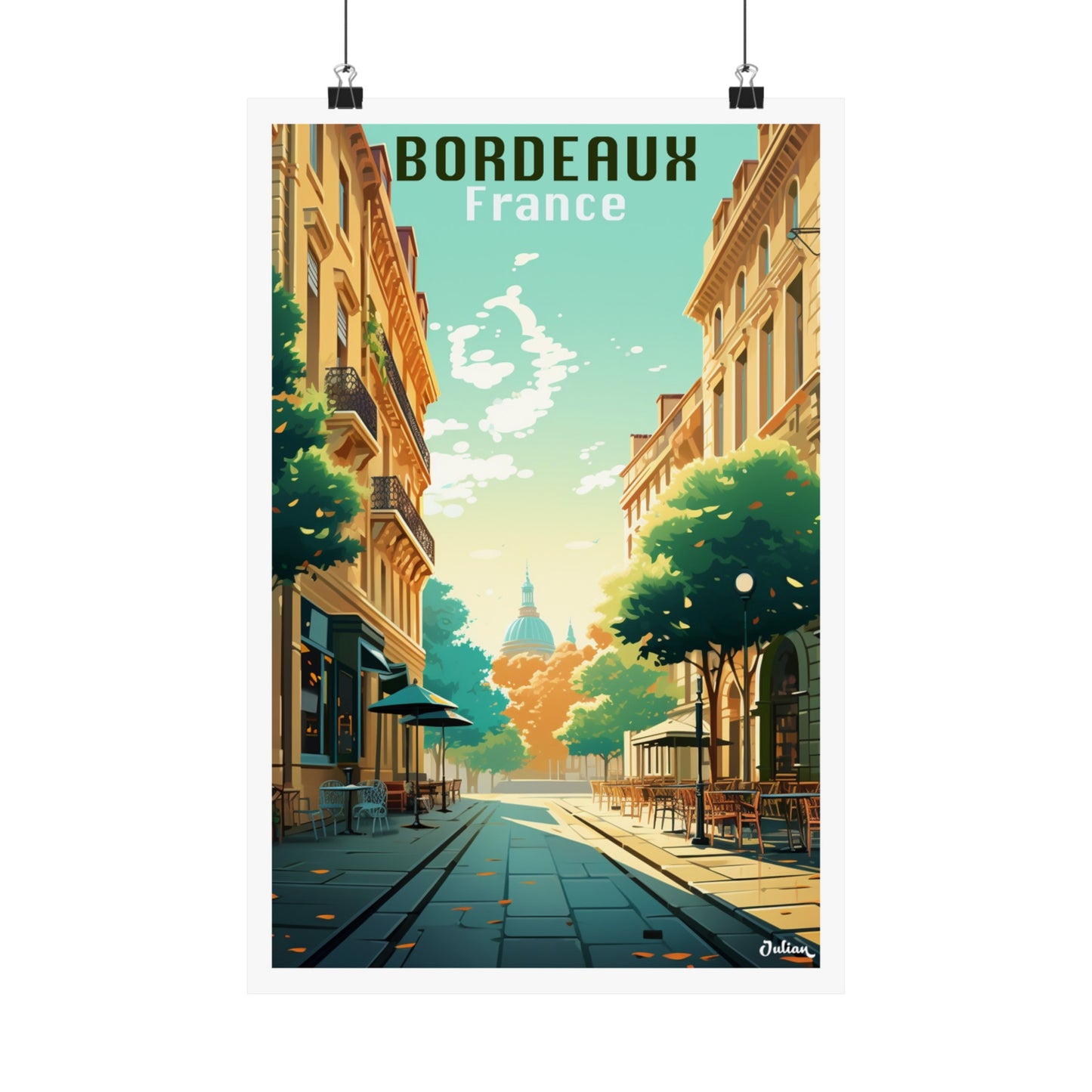 Bordeaux | France | Travel Poster | Modern Wall Art