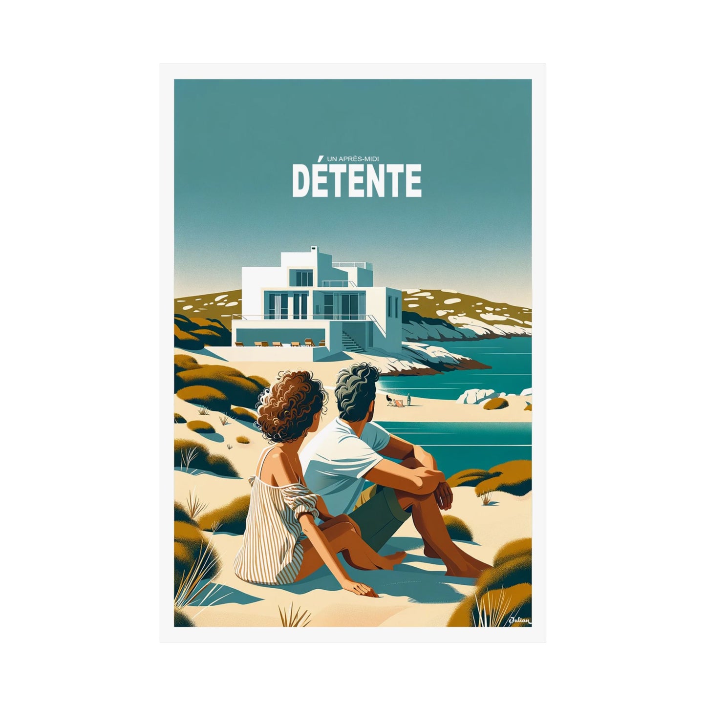 Après-midi détente  - Matte Vertical Posters, World Art Print, Decor, Wall Art, Home Decor, Poster Gift