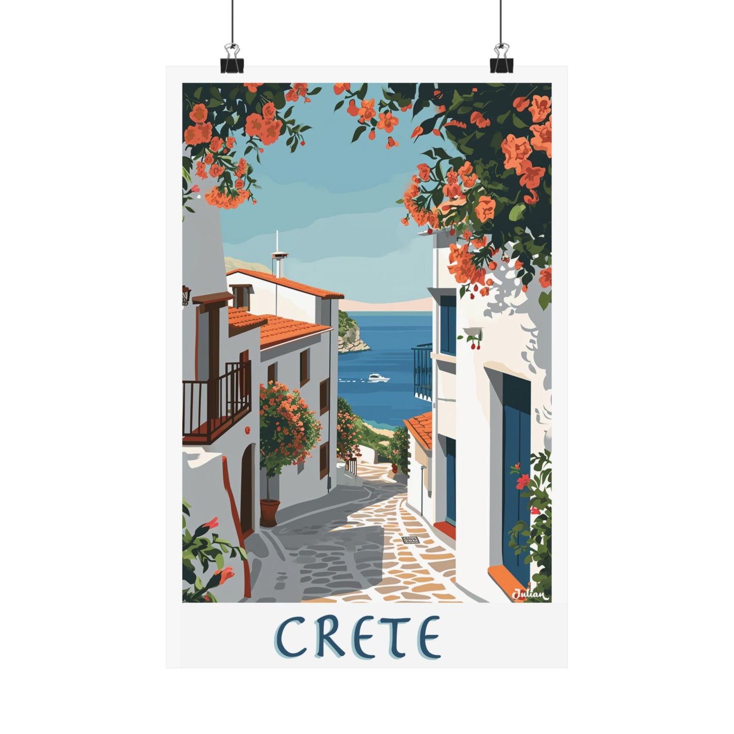 Crete | Travel Poster | Modern Wall Art