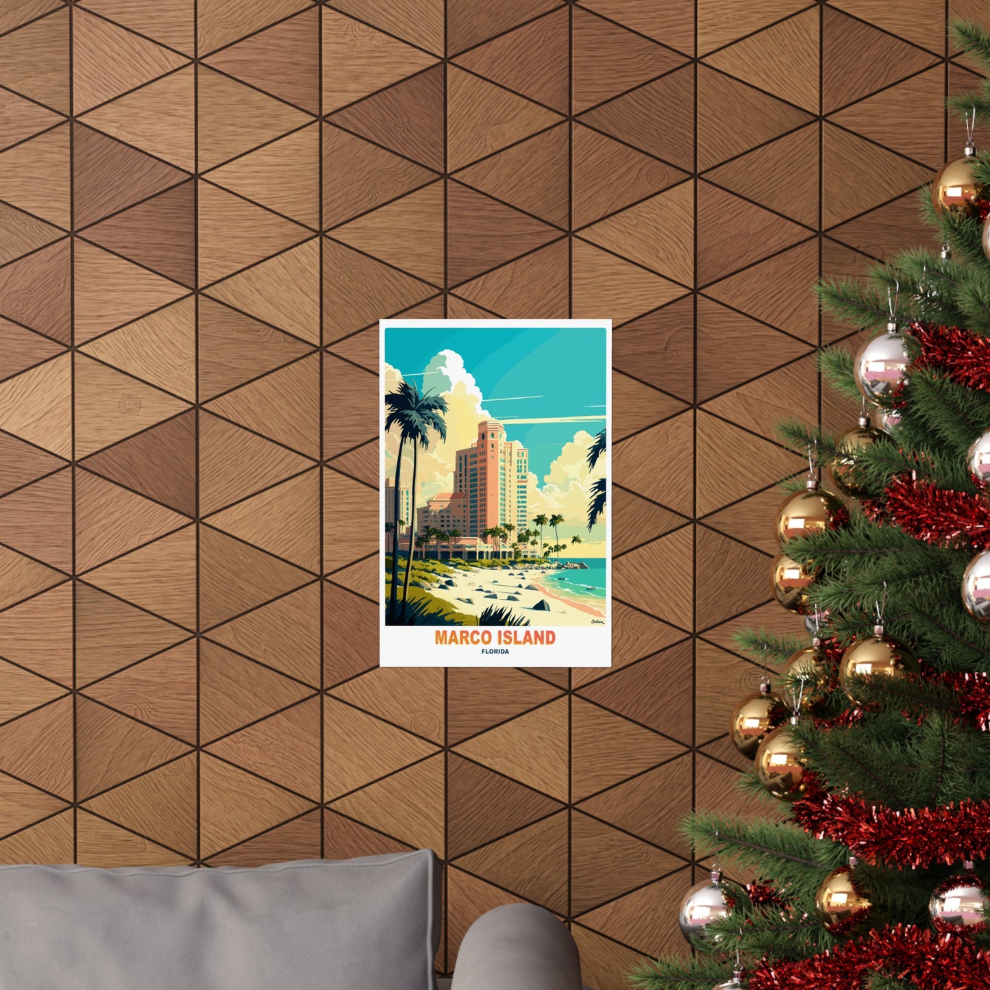 Marco Island Florida | United States | Travel Poster | Modern Wall Art