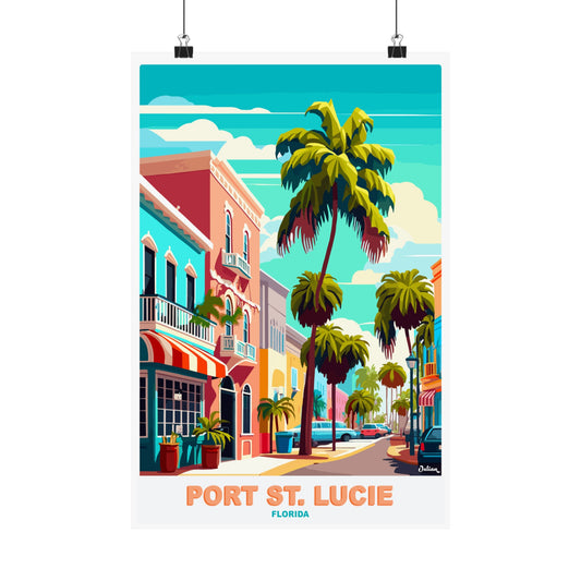 Port St Lucie | Florida | Embrace the Van Life | Travel Poster | Modern Wall Art