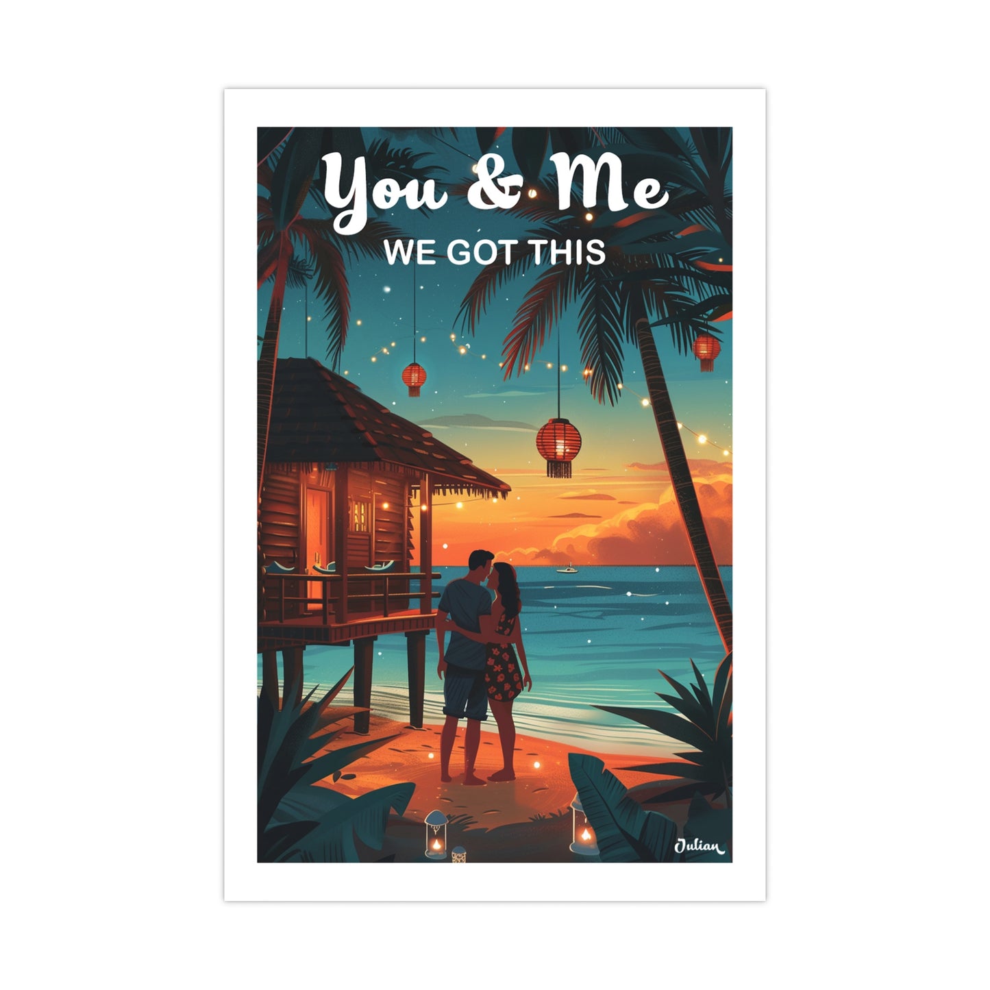 You and Me Travel Poster