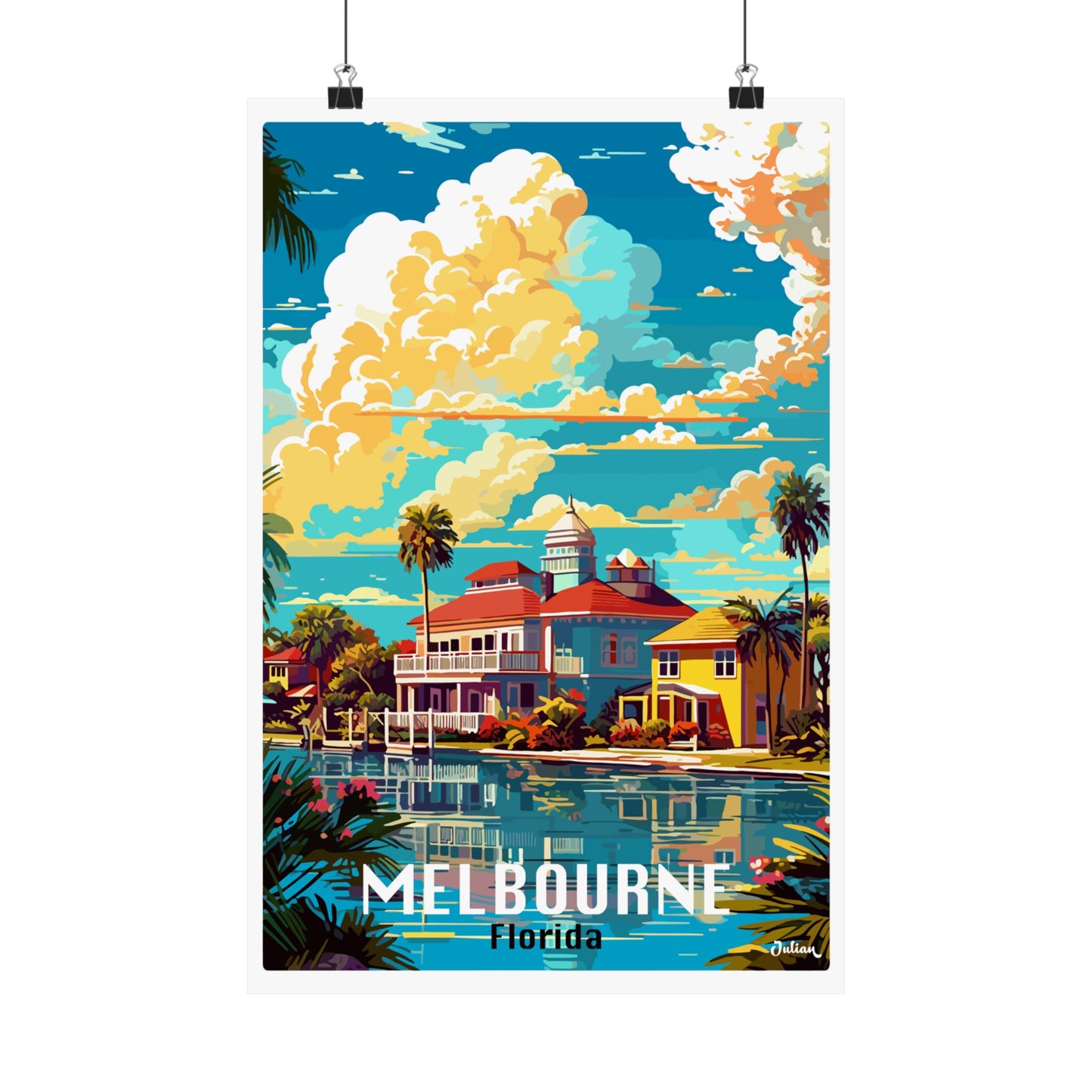 Melbourne - Florida | Travel Poster | Modern Wall Art