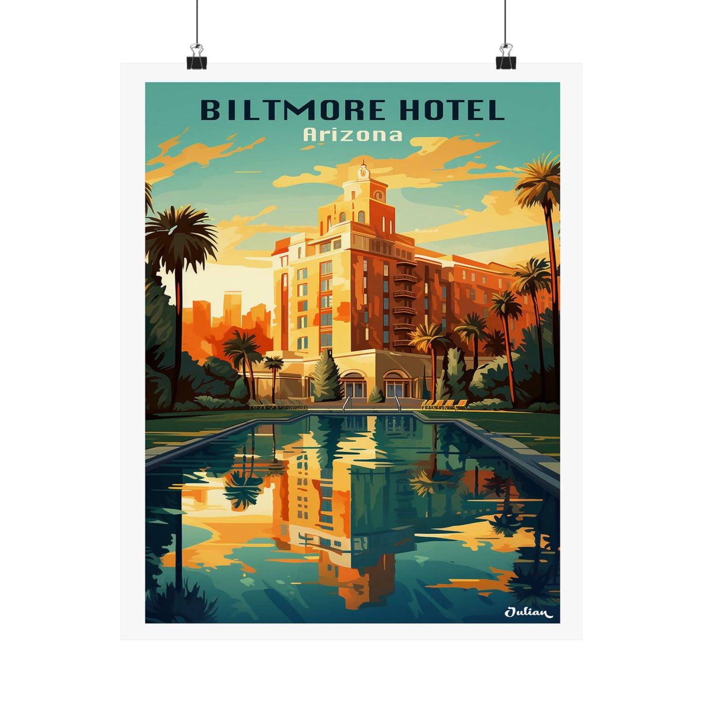 Biltmore Hotel Poster  - Matte Vertical Posters, World Art Print, Decor, Wall Art, Home Decor, Poster Gift