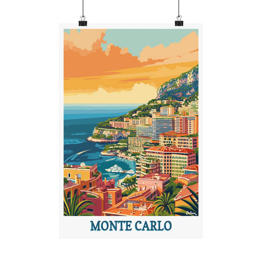 Monte Carlo | Travel Poster | Modern Wall Art