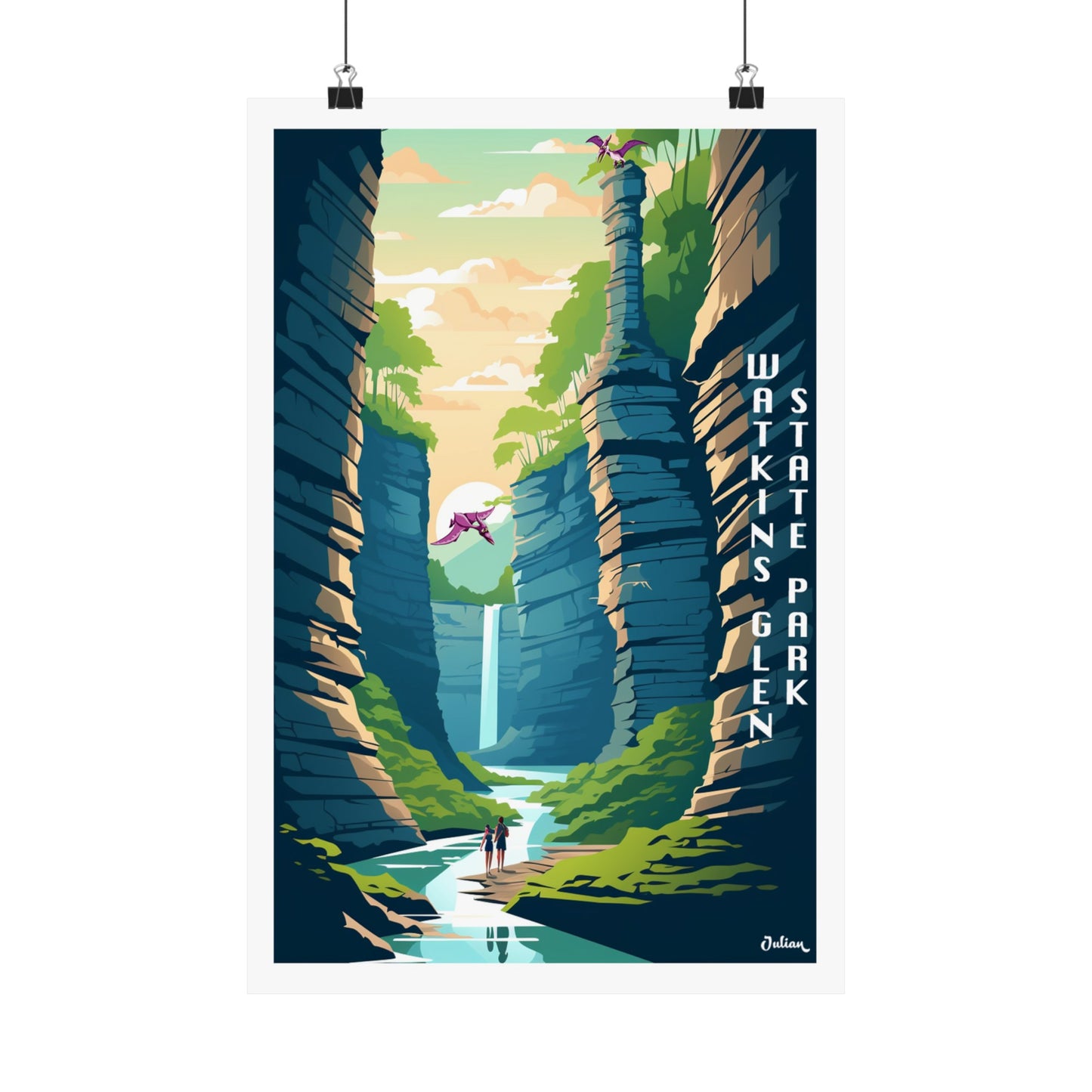 Watkins Glen | Travel Poster | Modern Wall Art