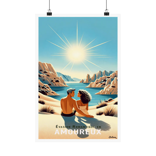 Lovers | Florida | Travel Poster | Modern Wall Art