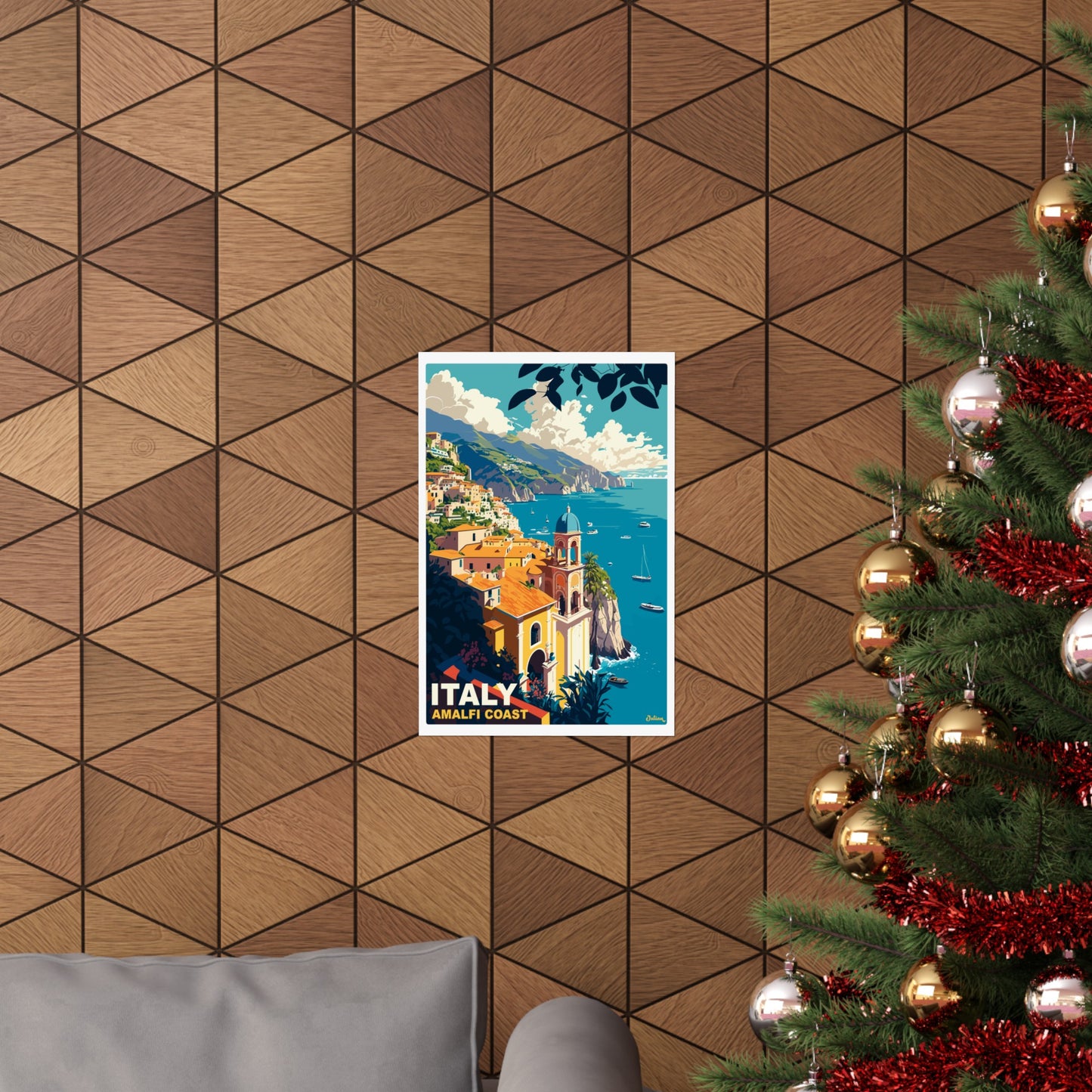 Amalfi Coast | Italy | Travel Poster | Modern Wall Art