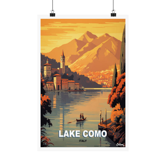 Lake Como | Italy | Travel Poster | Modern Wall Art