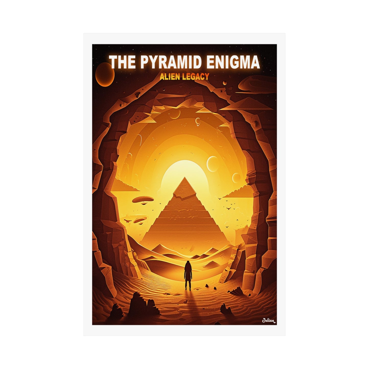 The Pyramid Enigma | Alien Legacy | Modern Wall Art