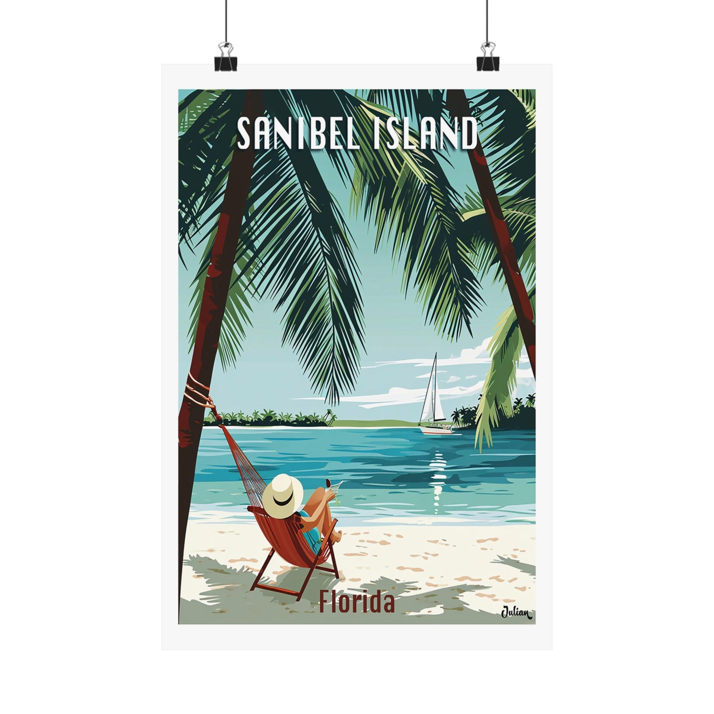 Sanibel Island - Florida | Travel Poster | Modern Wall Art