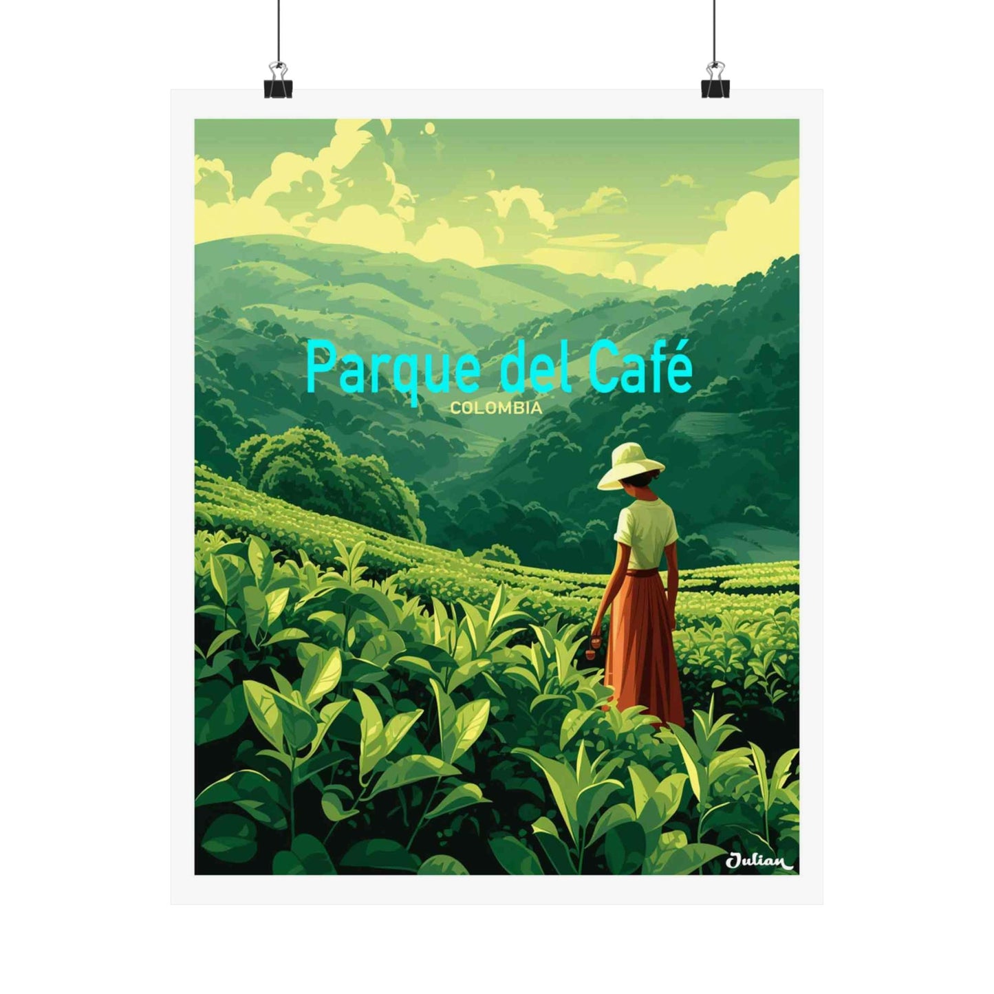 Colombia Poster - Matte Vertical Posters, World Art Print, Decor, Wall Art, Home Decor, Poster Gift