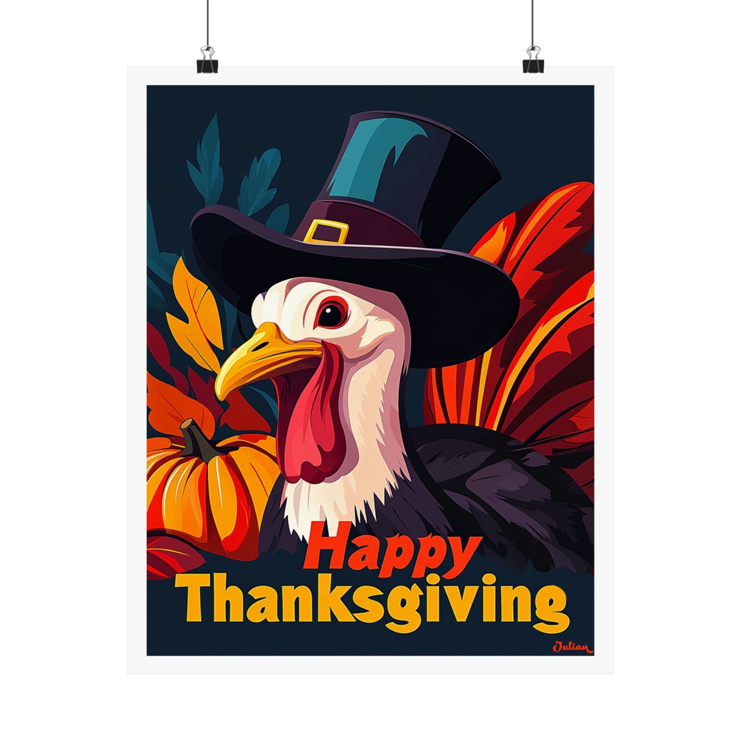 Thanksgiving Poster - Matte Vertical Posters, Thanksgiving Art Print, Decor, Wall Art, Home Decor, Gift for Thanksgiving