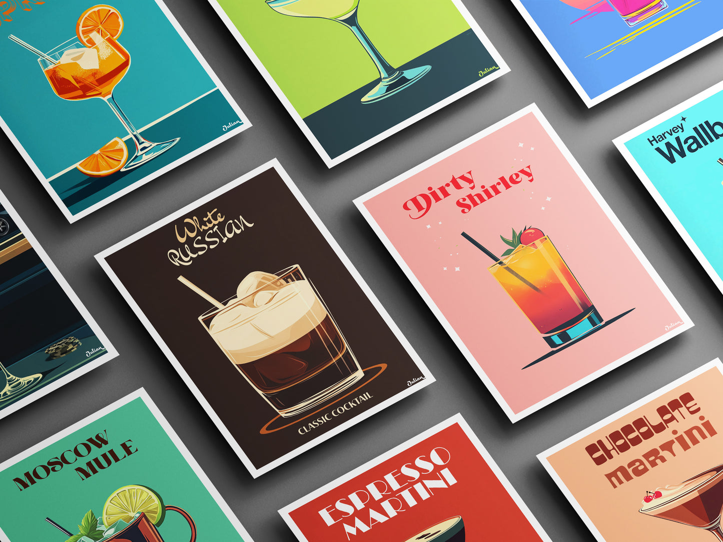 The Amaretto Sour Cocktail Poster - Matte Vertical Posters, Cocktail Art Print, Decor, Wall Art, Home Decor, Cocktail Gift