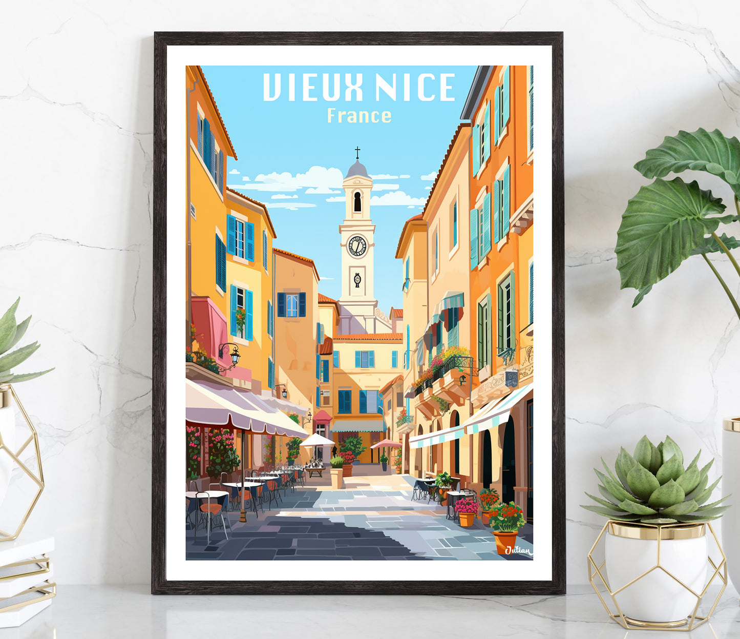 Vieux Nice France Retro