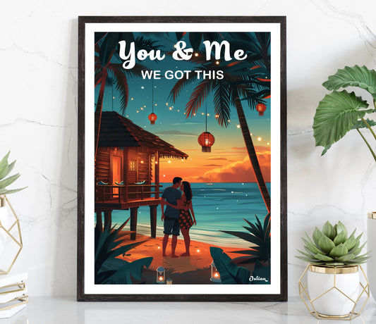 You and Me Travel Poster