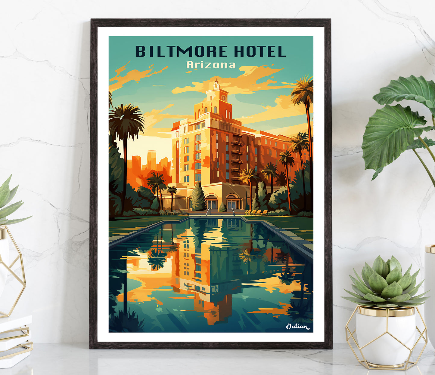 Biltmore Hotel - Arizona | Travel Poster | Modern Wall Art