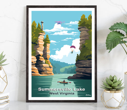 West Virginia | Travel Poster | Modern Wall Art