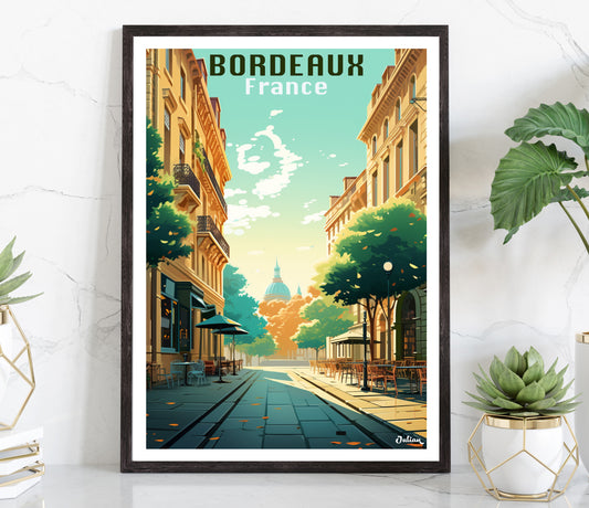 Bordeaux | France | Travel Poster | Modern Wall Art