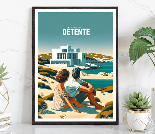Après-midi détente  - Matte Vertical Posters, World Art Print, Decor, Wall Art, Home Decor, Poster Gift